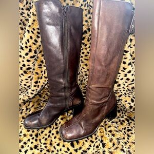 Nine West Brown Heeled Boots